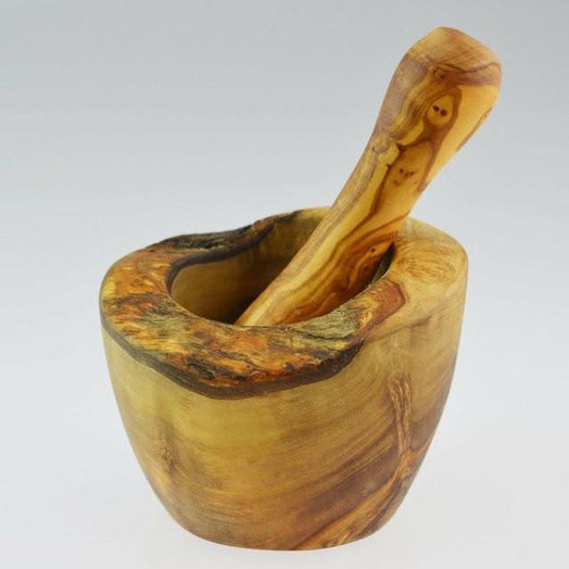 14cm Olive Wood Pestle and Mortar - 'Rustic' - Spice Kitchen™ - Spices, Spice Blends, Gifts & Cookware