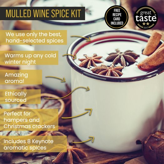 Mulled Wine & Spiced Cider Spice Kit | Great Taste Award 2017 | Voted One of UK's Best - Spice Kitchen™ - Spices, Spice Blends, Gifts & Cookware