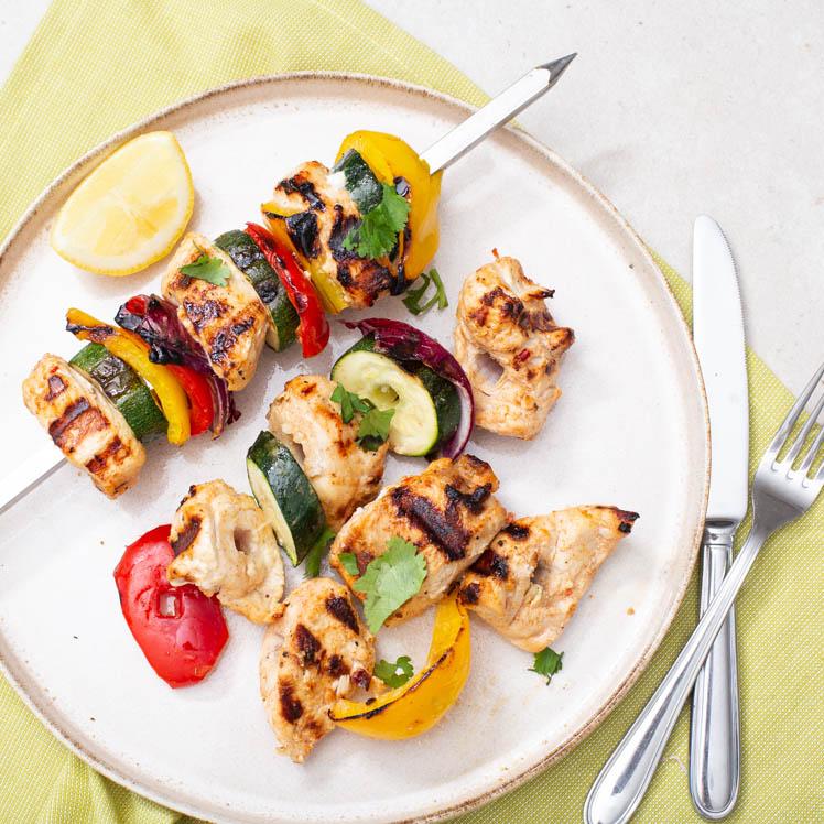 53cm 8mm wide Square Kebab Skewers for BBQ or Tandoor - Spice Kitchen™ - Spices, Spice Blends, Gifts & Cookware