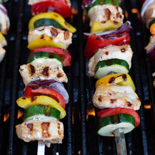60cm 8mm wide Square Handleless Tandoor Kebab Skewers - Spice Kitchen™ - Spices, Spice Blends, Gifts & Cookware