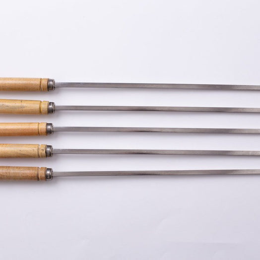 53cm 5mm wide Square Kebab Skewers for BBQ or Tandoor - Spice Kitchen™ - Spices, Spice Blends, Gifts & Cookware
