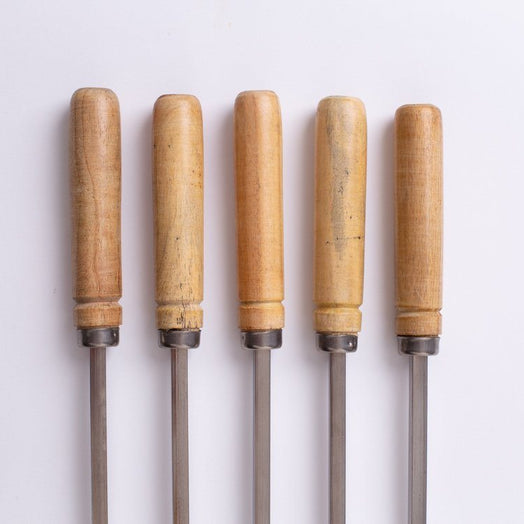53cm 5mm wide Square Kebab Skewers for BBQ or Tandoor - Spice Kitchen™ - Spices, Spice Blends, Gifts & Cookware